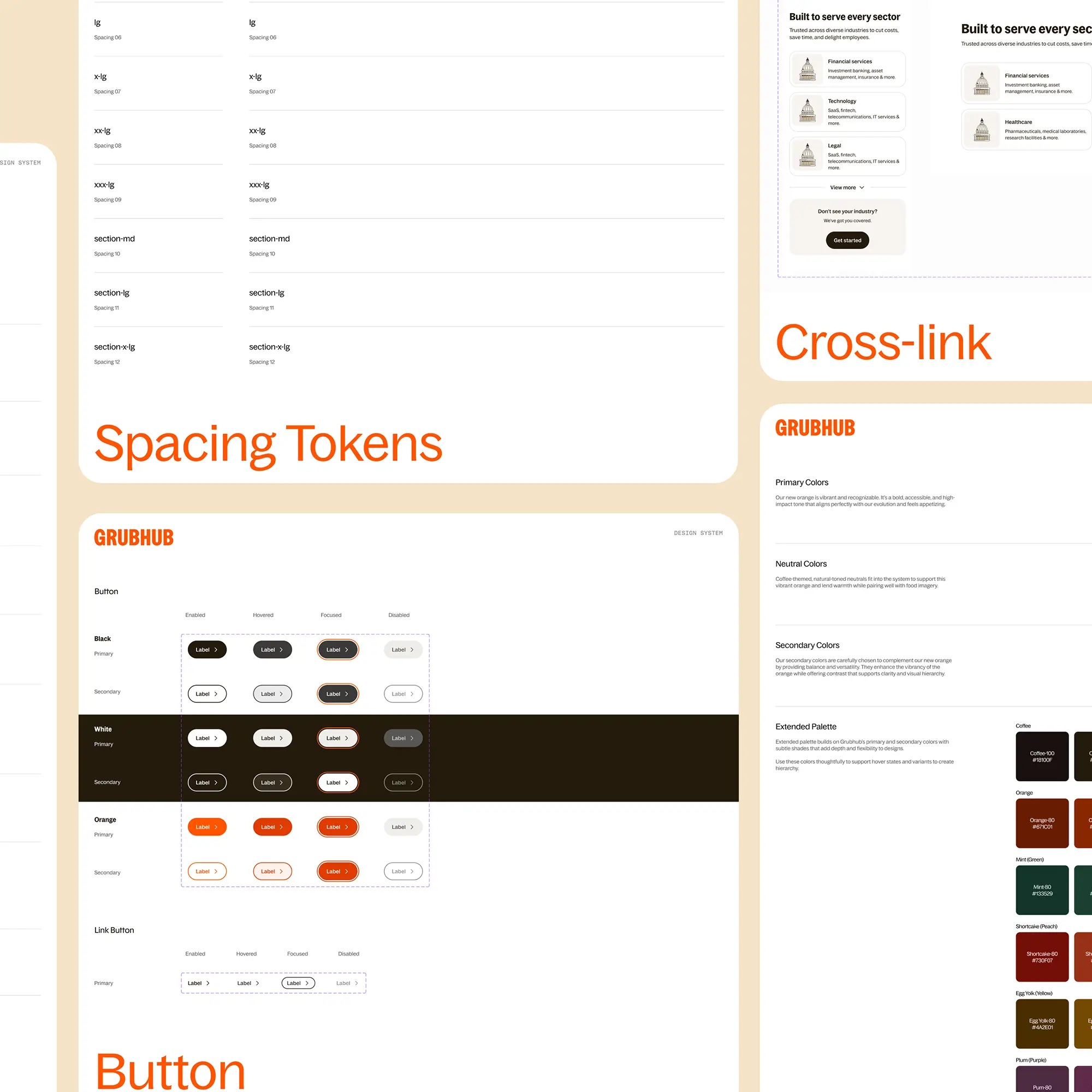 Grubhub for Business — design system